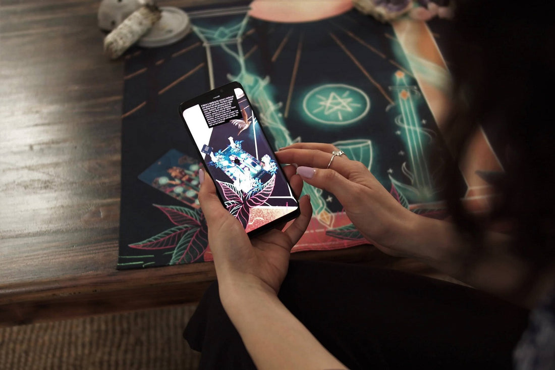 Augmented reality app for a tarot deck