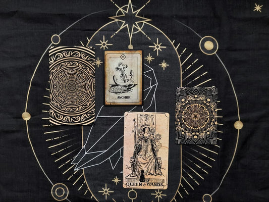 A tarot deck and a Lenormand deck