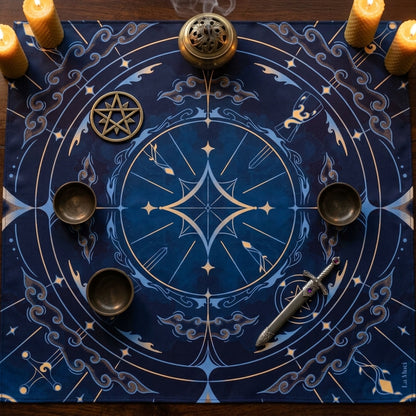 Dreamscapes colorful silk altar cloth, extra photo