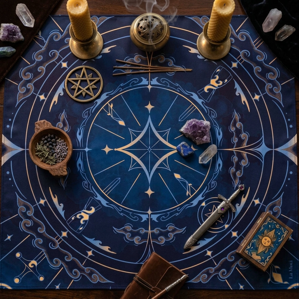 Dreamscapes colorful silk altar cloth, extra photo