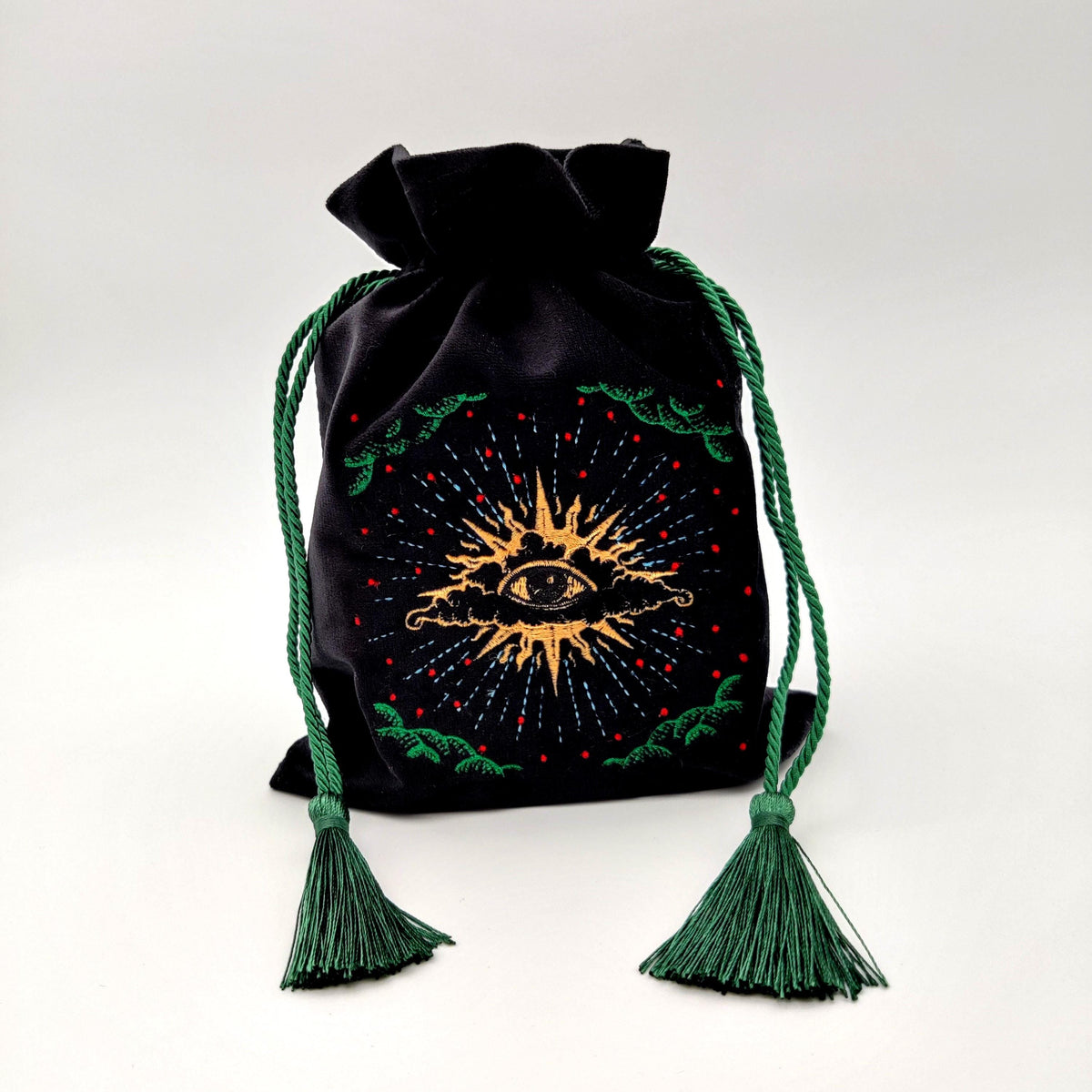 Halloween tarot gift set with shadow work tarot deck, skull altar cloth and velvet tarot bag, photo 4