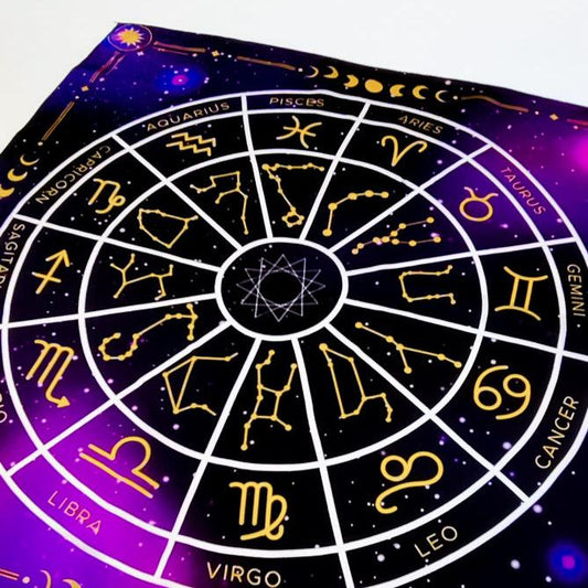 Purple Zodiac Cloth - Silk