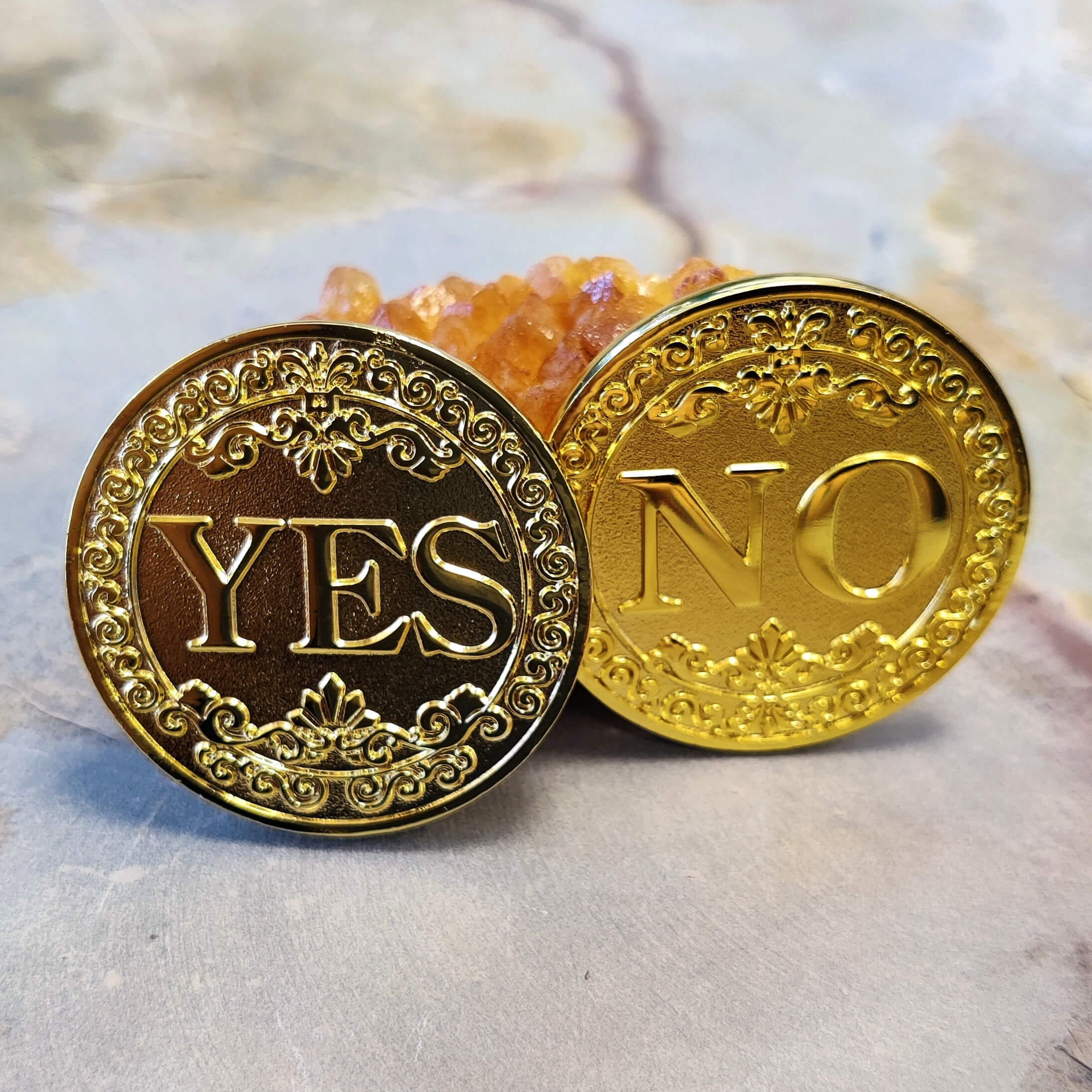 Yes/No Coin Coin for Yes or No Tarot La Muci